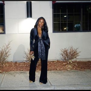 Beautiful velvet jumpsuit. worn once